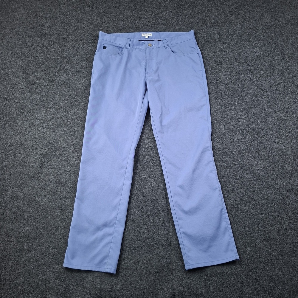 Peter Millar Pants Mens Size 36x30 Port Blue EB66 Crown Sport Performance Golf